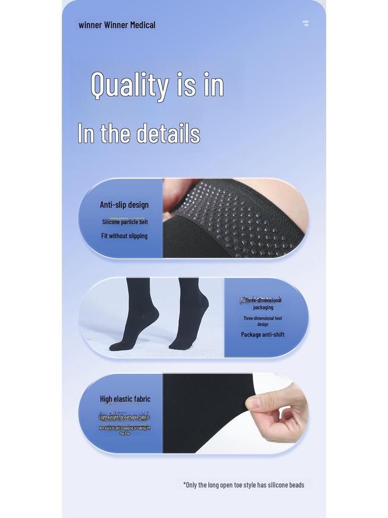 Winner Steady Medical чулки для ног от варикозного расширения вен: Эластичные поддерживающие носки средней длины для женщин уровня II
