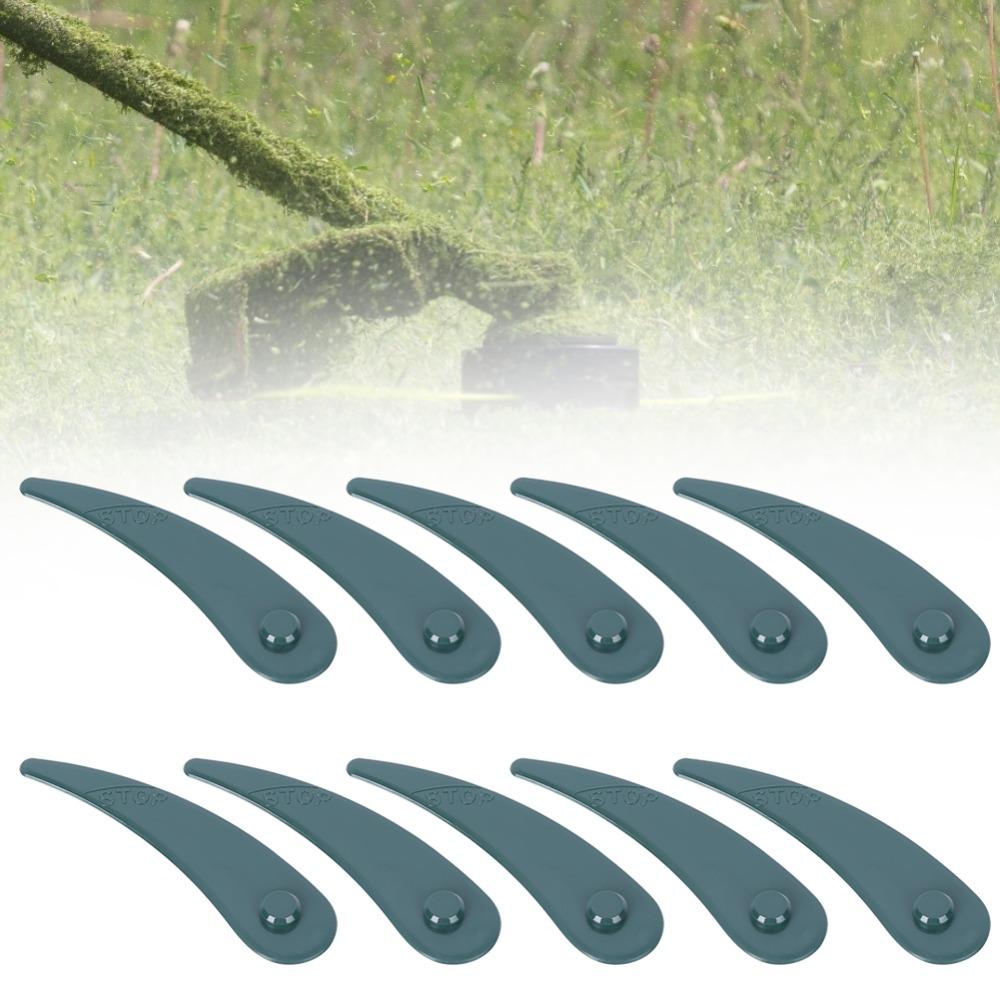 10pcs Plastic Material Grass Trimmer Blade Replacement Cutting Blade Weed Removal Use