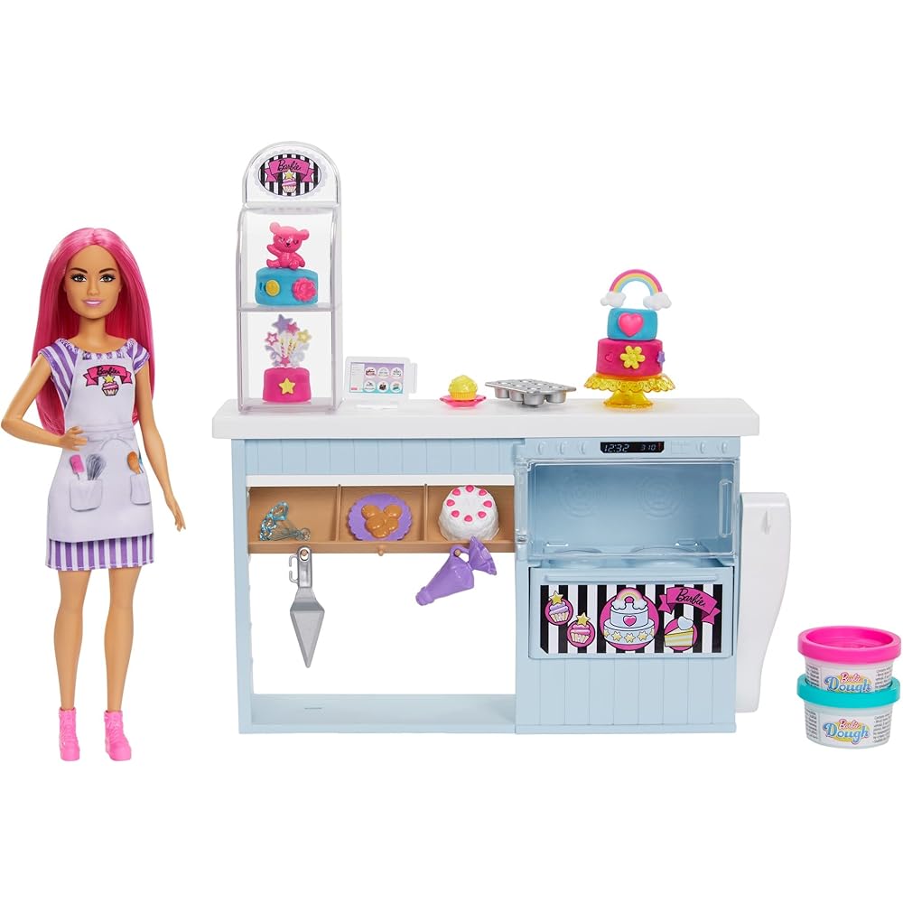 Игровой набор Barbie Create and Play Пастельный Цвет Милый Магазинчик Тортов для Детей от 4 лет