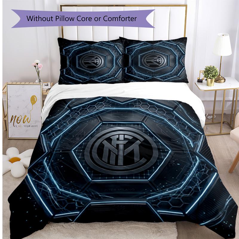 Borussia Dortmund Pattern Printed 3PCS Bedding Set Soft Skin-Friendly Washable Duvet Cover & Pillowcases Set All Season Bedroom