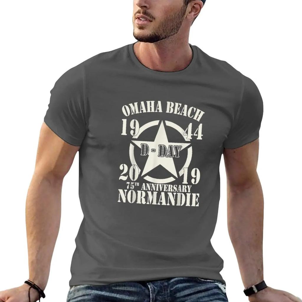 Omaha Beach D-Day 75th Anniversary T-Shirt T-shirt short sweat shirt customized t shirts plain t shirts