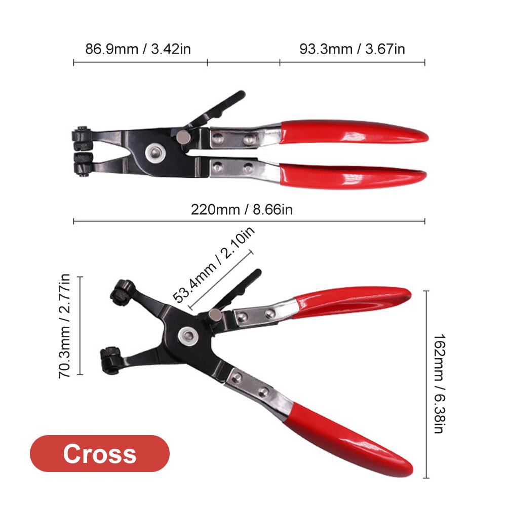 Плоскогубцы для хомутов автомобиля, инструмент для удаления водопроводных труб для топлива, хомуты для шлангов охлаждающей жидкости, более толстая ручка, повышенная прочность, комфорт