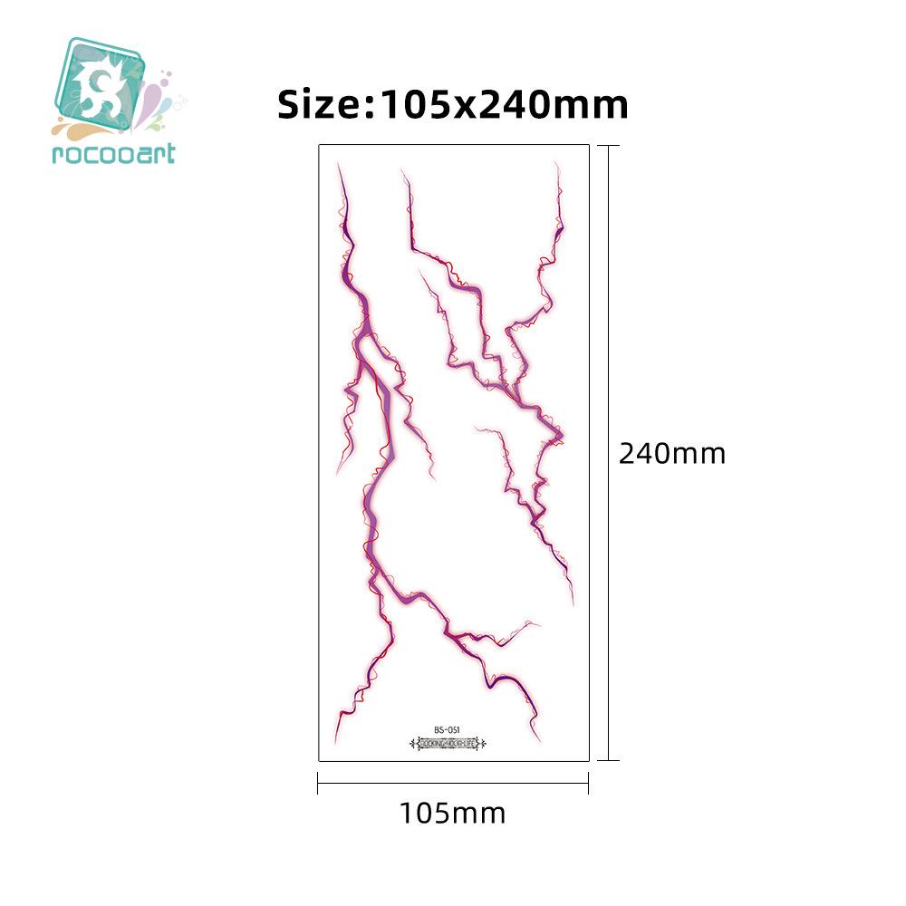 Водонепроницаемые тату-наклейки на Хэллоуин для группы Hunter Girl 2025 с венами и молниями