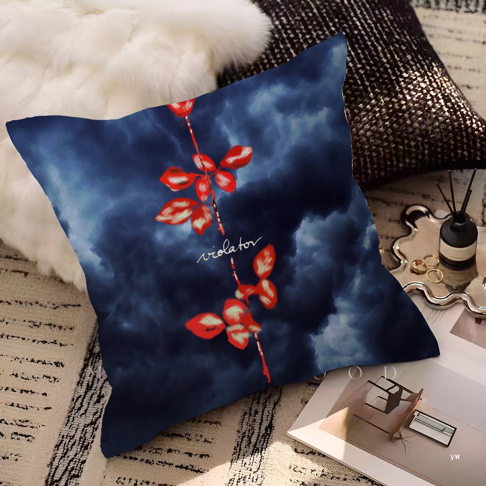 Electronic Rock DDepeche Mode Pillow Cushion Cover Pillowcase Living Room Sofa Home Decor Customized