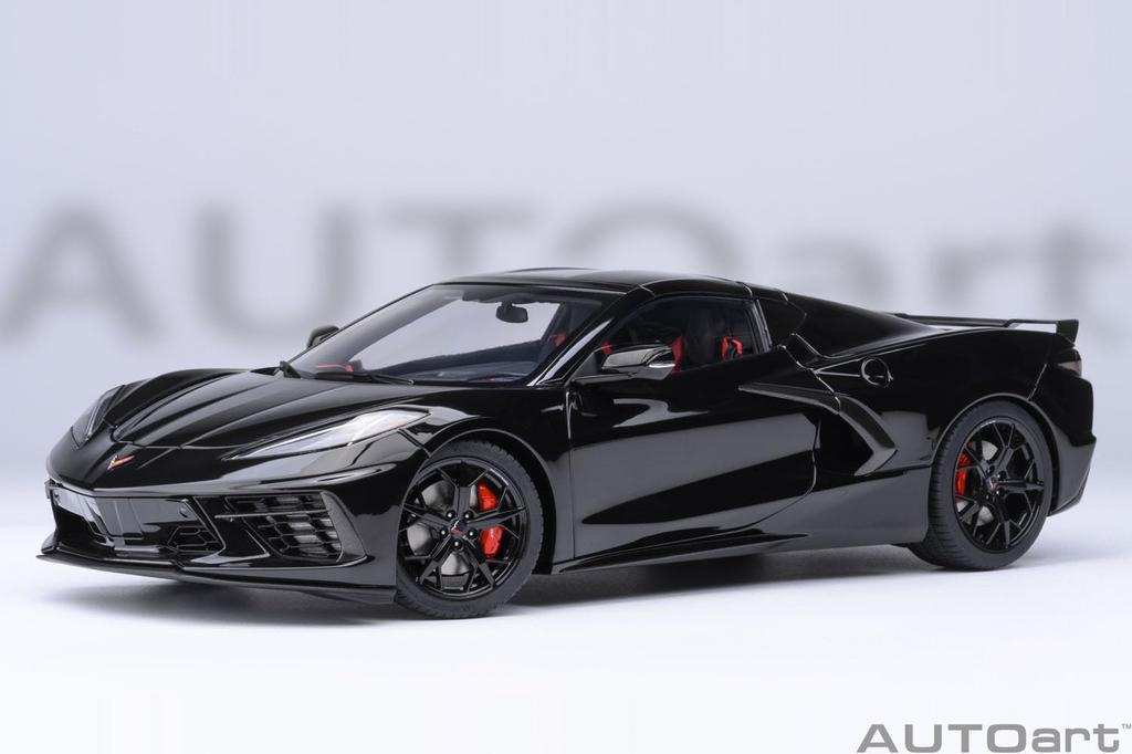 AUTOart Chevrolet Corvette Stingray Z51 Black Finished Product 1/18 (C8)