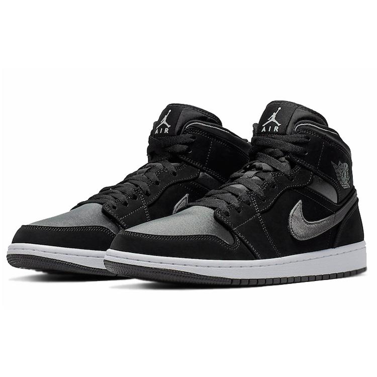 Air Jordan 1 Mid SE Nylon 'Black Grey' Men's 852542-012