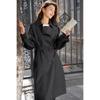 MOKANA Women's Vintage Woolen Trench Coat with Belt MKNJD3890