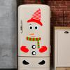 Magnetic Refrigerator Stickers with Snowman Image for Christmas. Christmas Decoration.