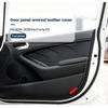 Для Kia K3 4 шт. Черный / Серый Цвет Микрофибра Кожаная Панель Подлокотника Дверной Карты Салона Автомобиля Защитная Накладка С Отстрочкой Аксессуары