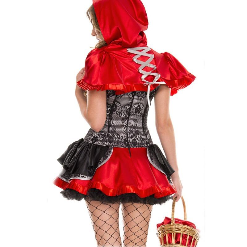 Ladies Halloween Costume Little Red Riding Hood Uniform, Stage Costume Suit, Female Cosplay