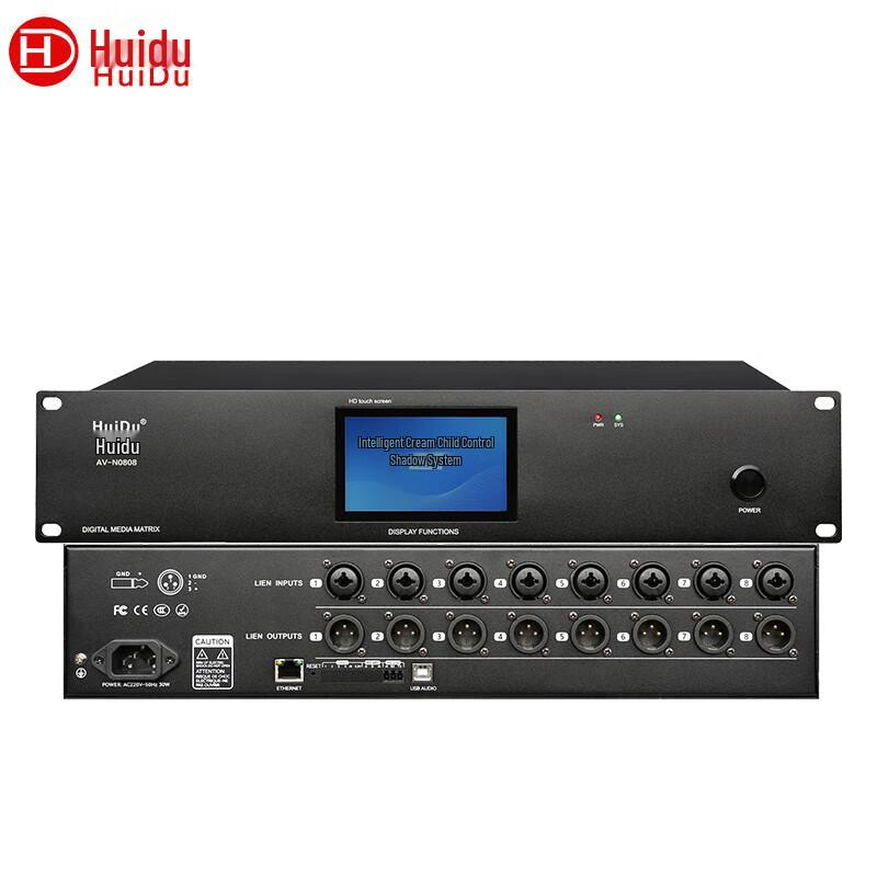 HuiDu AV-N0808 Профессиональный цифровой аудиопроцессор с сенсорным экраном (Китайская версия)