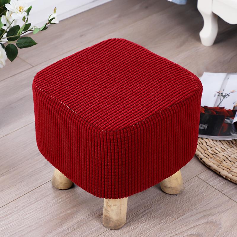 Чехол для пуфа, который можно стирать, чехлы для подставок для ног, эластичные защитные чехлы для сидений, чехлы для стульев, защитные чехлы для подставок для ног без табурета