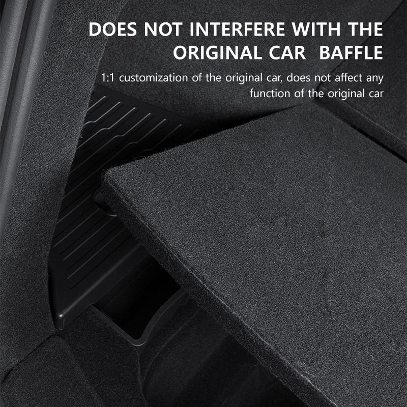 Бокс для хранения с крышкой, боковой для багажника, для Tesla Model Y Juniper 2025, TPE, водонепроницаемый, органайзер для багажника, ящик для хранения, детали интерьера автомобиля