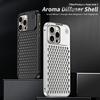 Aluminum Alloy Cases For iPhone 16 15 Pro Max 14 Pro 13 12 Samsung S23 S22 Ultra Shockproof Elastic Buckle Aroma Heat Dissipation Luxury Phone Cover