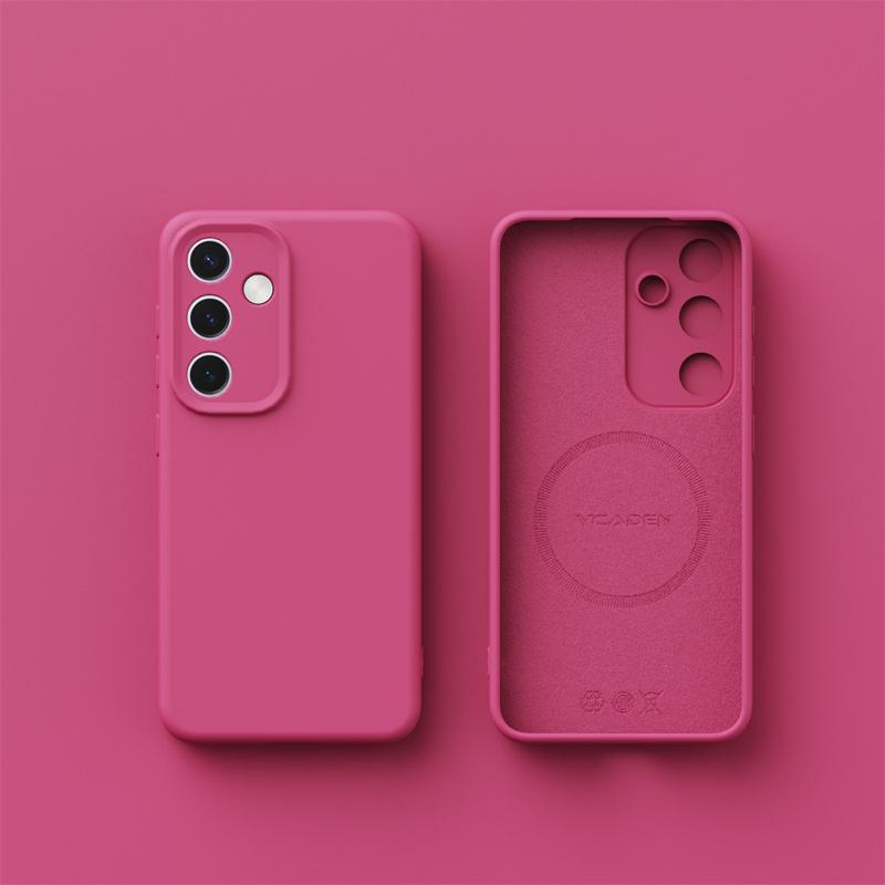 Жидкий силикон для магнитного чехла для Samsung S26 S25 S24 S23 S22 Ultra Plus A56 A16 A55 Беспроводная зарядка Чехол