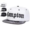Унисекс Бейсболки с вышивкой букв Compton Весна Осень На открытом воздухе Регулируемые Повседневные Хип-хоп Тракеры Шляпа от солнца