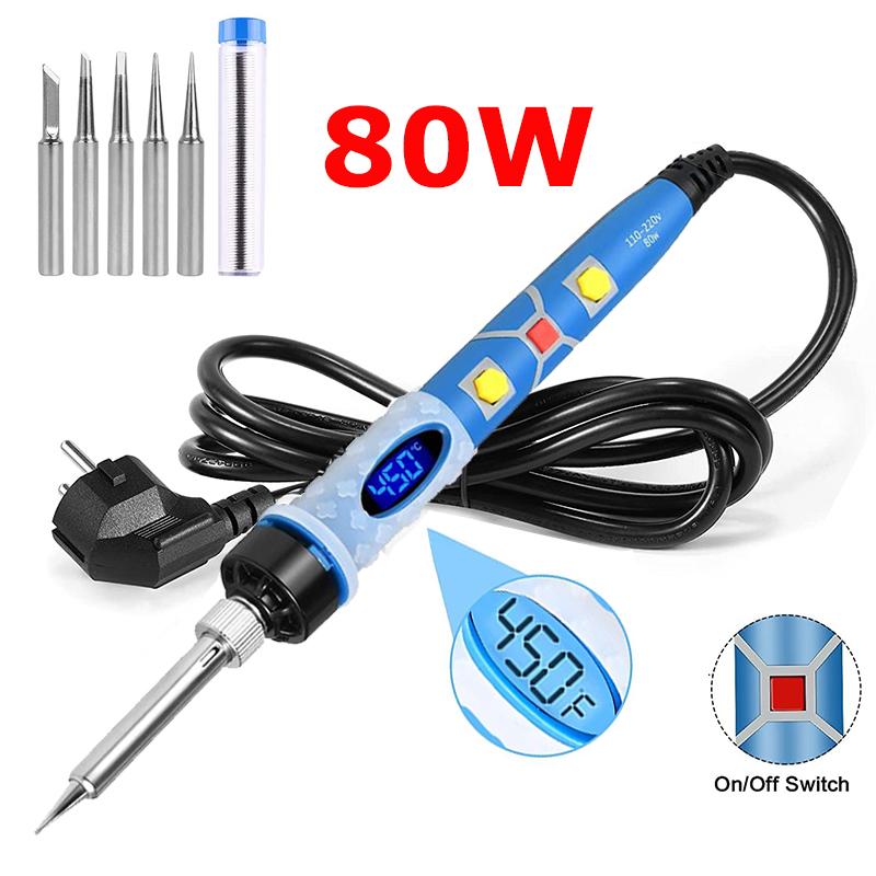 110/220V 80W Electric Soldering Iron Gun Tool Kit Welding Pen Welder