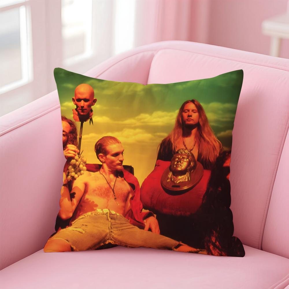 Retro Music AAlice In Chains Cushion Cover Pillow Case Soft Friendly Fabric Concealed Zipper