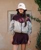 KANDINI Deep Purple V-Shape Windbreaker Jumper