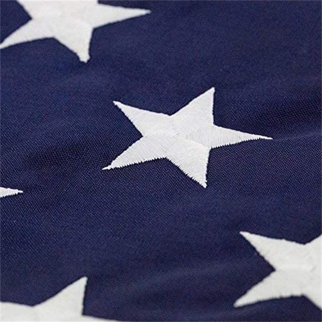 Американский флаг 5x8 футов, вышитые звезды и пришитые полосы, латунные втулкиВ помещении/на открытом воздухе