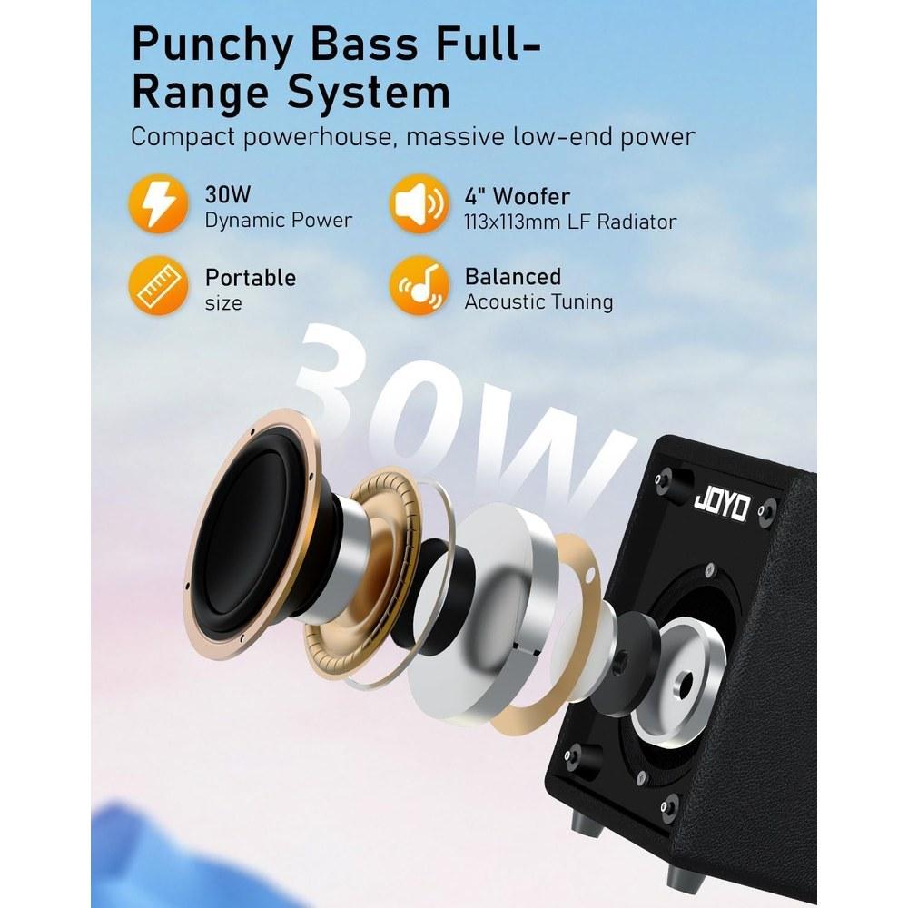 JOYO VIBE CUBE BLK Compact Bass Combo Amplifier BA-30 Black