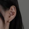 youngglow 14k bold shell wave piercing