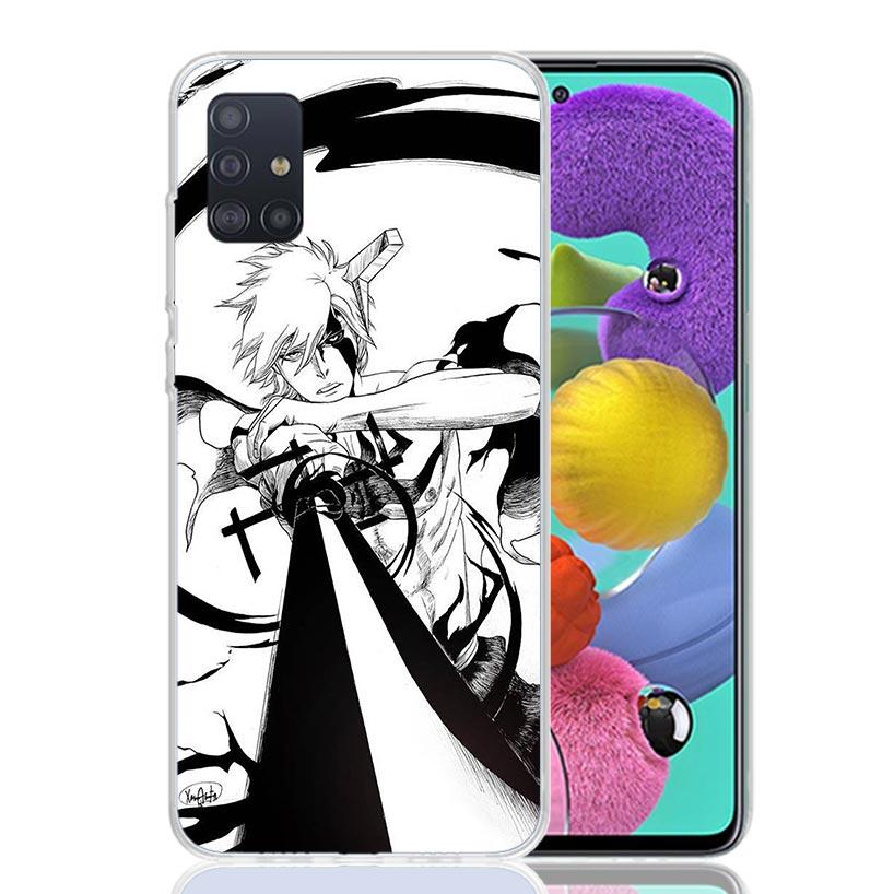 Чехол для телефона с японским аниме Bleach для Samsung Galaxy A52 A51 A50S A12 A22 A32 A72 A10S A30S A31 A71 Note 20 Ultra 10 Plus S10 Gal