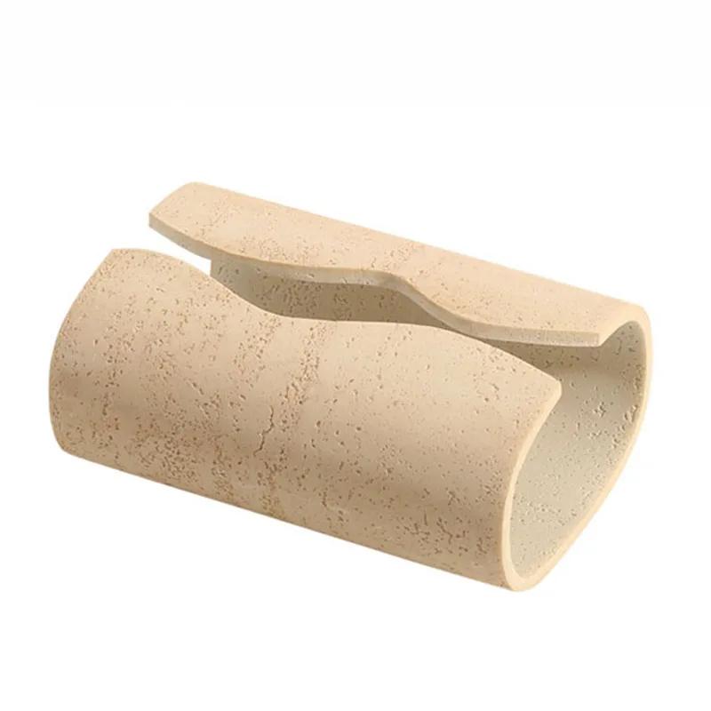 Креативный светильник для коробки для салфеток из песчаника, роскошный высококачественный держатель для коробки для салфеток для домашнего декора, современное украшение для гостиной, коробки для салфеток