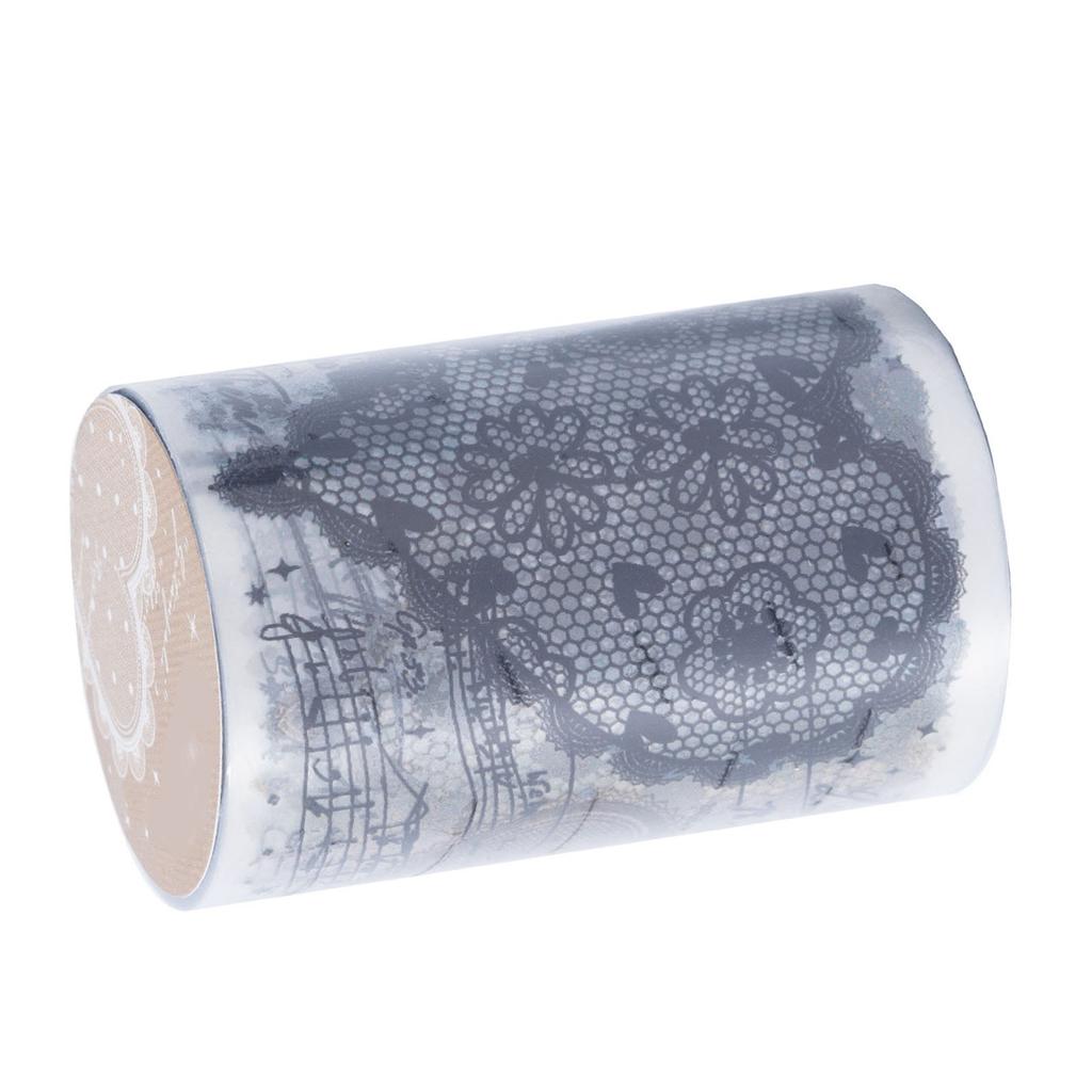 Рулон наклеек PET, простая в использовании многоразовая изысканная кружевная лента для скрапбукинга, альбома, журнала