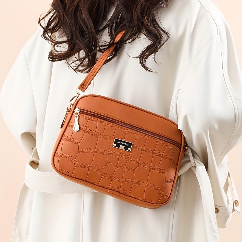 Women's Large Crossbody Bag with Adjustable Strap - Lightweight Elegant Handbag Suitable for Travel, Daily Use