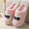 Осенне-зимние женские хлопковые тапочки, теплые и нескользящие домашние тапочки, высококачественные плюшевые тапочки для пар