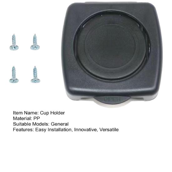 Складной автомобильный подстаканник Универсальный держатель для напитков для дома на колесах, фургона, грузовика, лодки Регулируемый крепеж-клипса на дефлектор с амортизирующими накладками Портативный автомобильный аксессуар