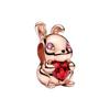 Peace Rabbit Charm Jewelry Accessories Women's Rose Gold 782471C01