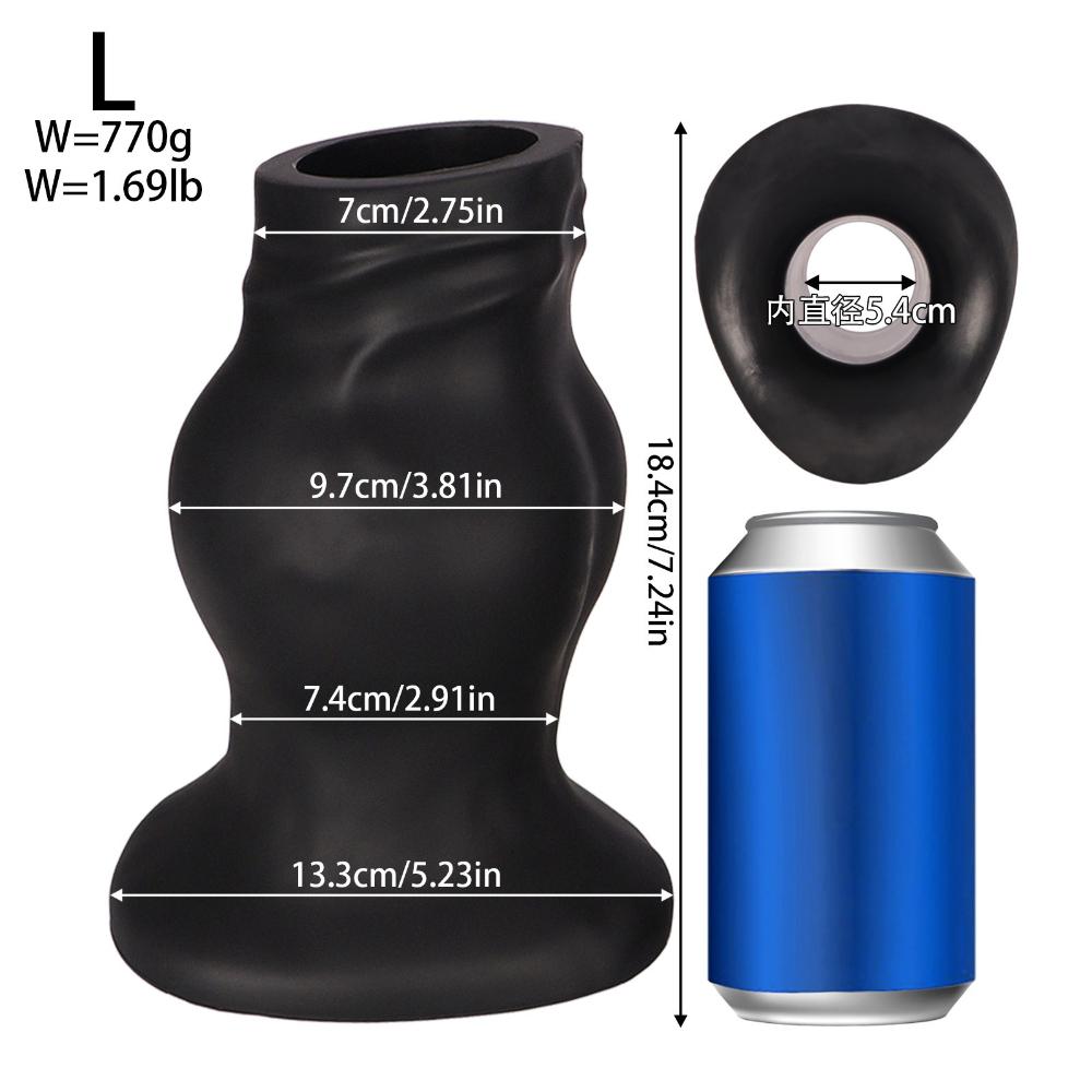 Премиальный полый анальный плаг из жидкого силикона - Мягкий дизайн кулака, анальная секс-игрушка для мужчин и женщин, расширитель анального отверстия для анальных тренировок и сольной игры