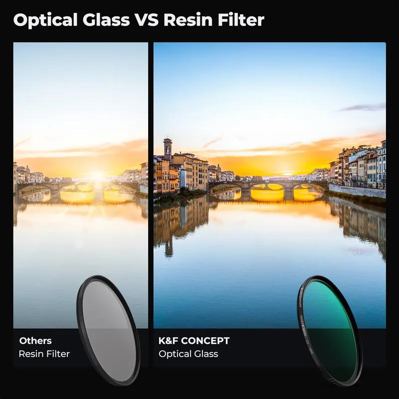 K&F CONCEPT Фильтры серии K 49-82 мм UV/CPL/ND2-400/Black-Mist 1/4 Крышка Салфетки для чистки Набор фильтров для объектива камеры для Nikon Canon Leica