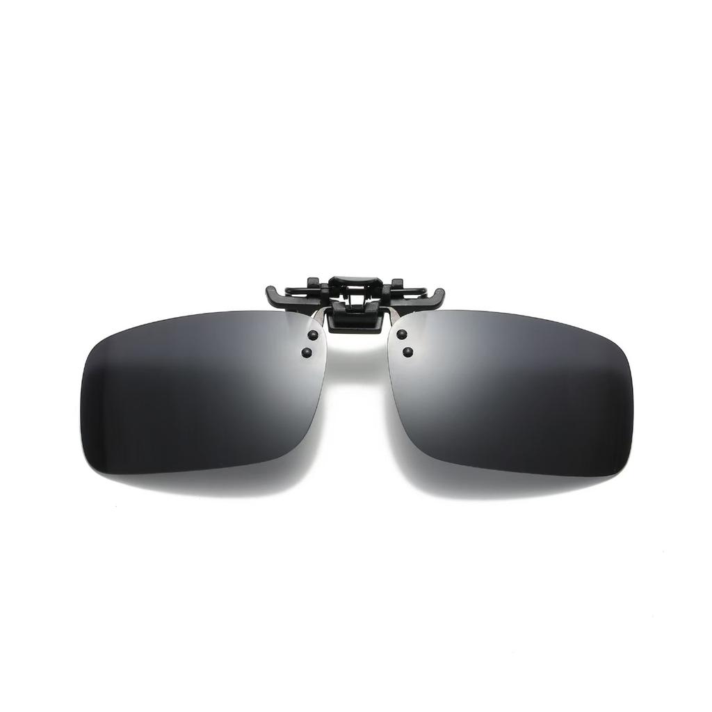 Солнцезащитные очки-клипсы, для рыбалки на открытом воздухе, для вождения, поляризационные, клипсовые, день и ночь, без оправы, многоугольные очки