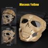 Halloween Skull Bearers Mask Glass Fiber Nylon Impact Resistance Airsoft Paintball Bicycle Combat Game Fits for FAST Helmet