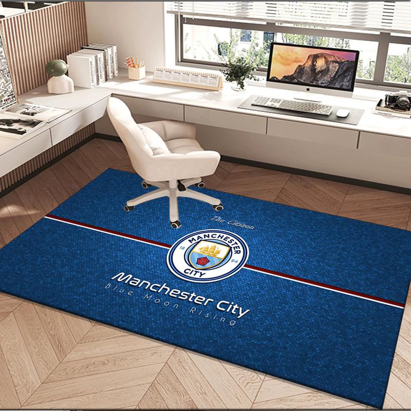 1 шт. ковер Манчестер Сити Герб Ковер, Коврик под стул, Ковер для зоны Office Спальня гостиные спальня, Декор коврик для двери Рождественские подарки для фанатов