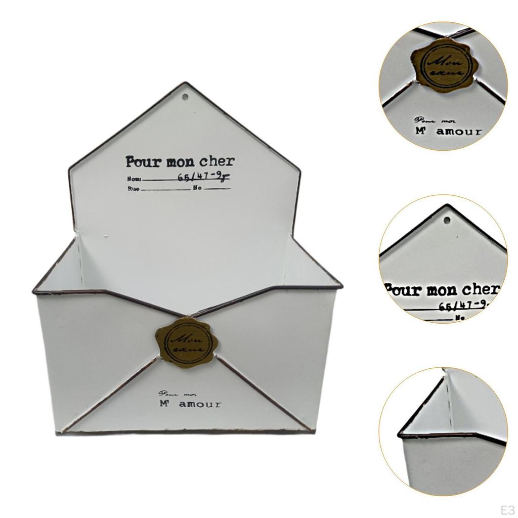 Шикарный металлический настенный держатель для цветов, корзина для входной двери, настенная ваза в деревенском стиле для фермерского дома, для помещений