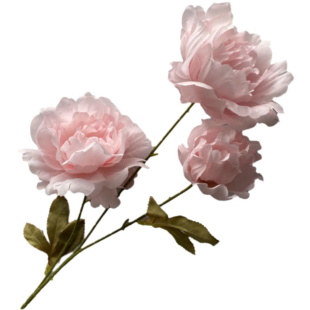 Многоцветный Пион Искусственный Цветок 3 Головки Листья Реалистичные Цветы Шелковые Лепестки Цветочная Композиция Искусственный Цветок Пион