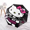 1pc Hello Kitty Rock Star Guitar Umbrella - Automatic Open/Closed with Foldable Design, 8-Rib Iron Frame Outdoor Umbrella for Fans, Travelers, Daily U