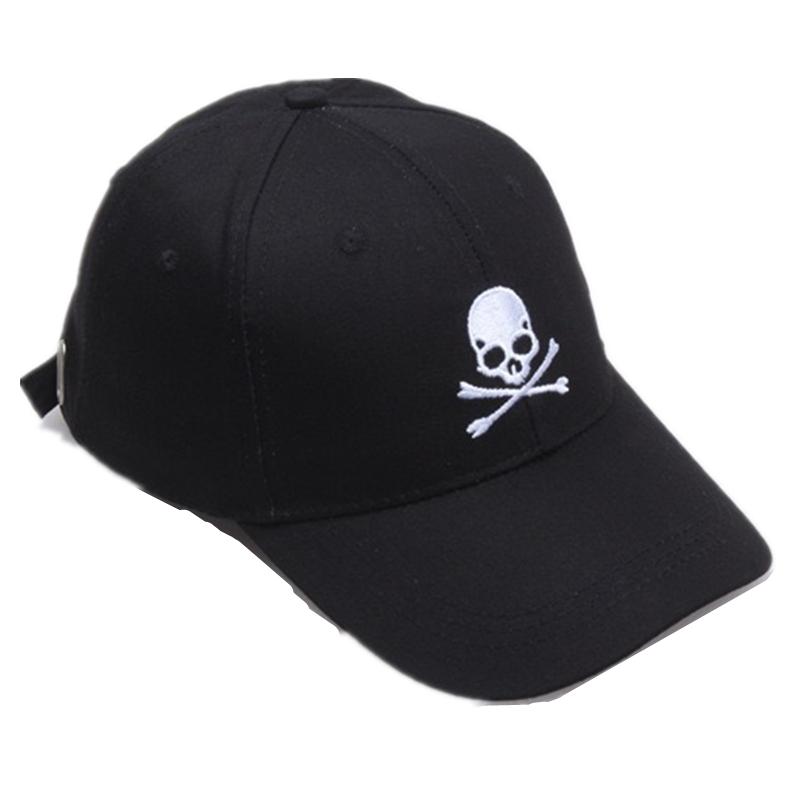New Unisex Cotton Cap SKULL Embroidery Fashion Baseball Cap Men Women Adjustable Casual Outdoor Streetwear Sports Hat