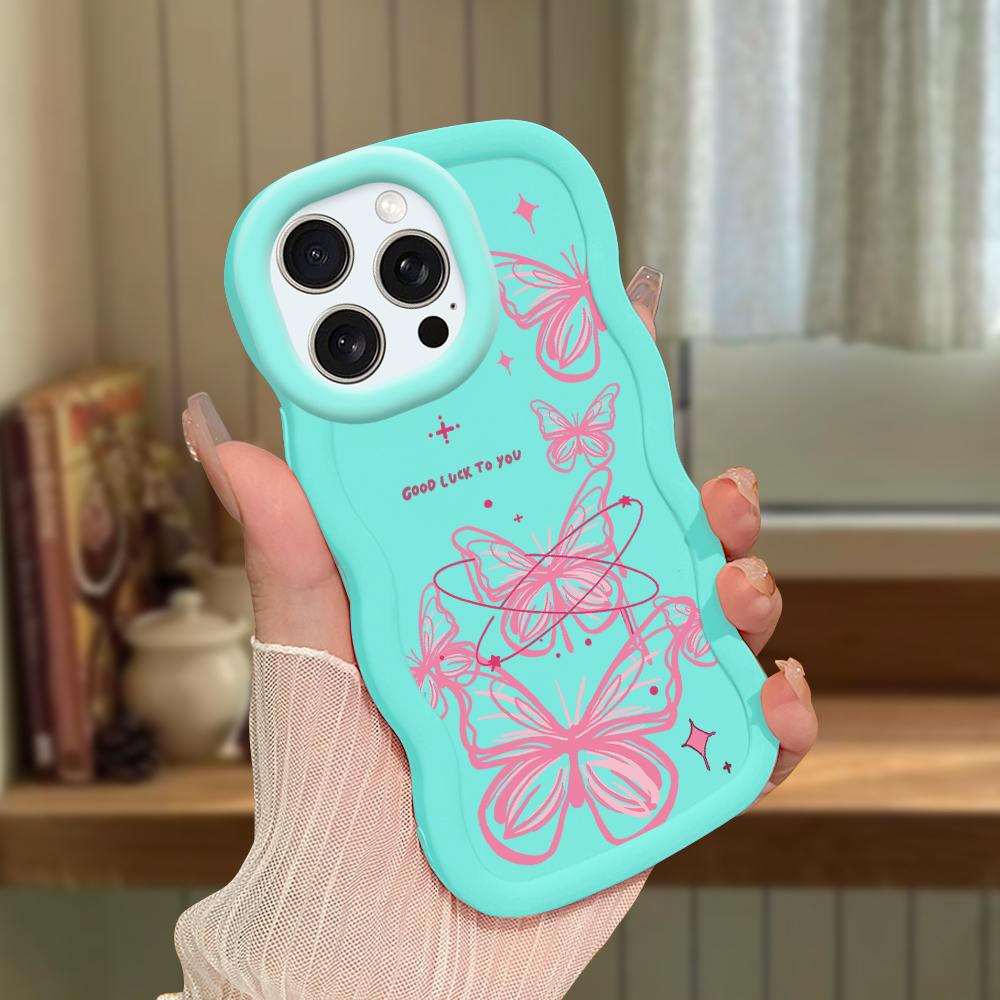 Чехол для телефона Macaron из мягкого силиконового материала с большой волной и кромкой, противоударный защитный резиновый чехол для iPhone Samsung Huawei Honor Xiaomi Redmi OnePlus Moto