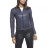 Women Jacket Blue Handmade Lambskin Leather Genuine Biker Motorcycle Stylish