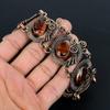 Garnet Gemstone Handmade Pure Copper Wire Wrapped Amazing Jewelry Bracelet
