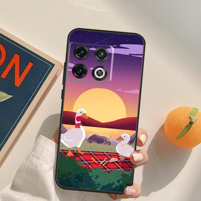 Мультяшный Забавный Гусь Чехол Для OnePlus 13R 12R 10R 13T 10T 11 12 13 15 OnePlus Nord 5 CE 2 3 4 Lite N20 N30 Обложка