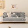 Lamb Plush Puppy Sofa Cushion Thick Sand Release Cover Cloth Premium Feeling Living Room Winter Warm Universal Sofa Cover Towel
