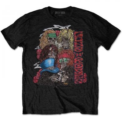Guns N Roses Футболка унисекс с черепами для взрослых