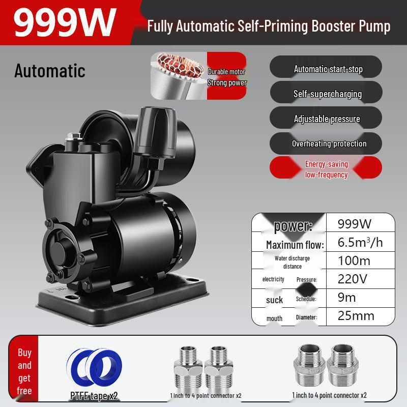 Smart 220V Home Booster Pump for Tap Water & Solar Heater Pressurization