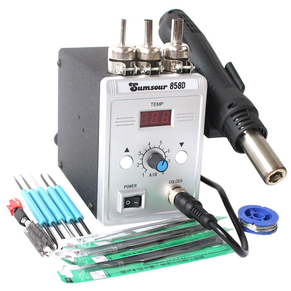 Новый фен 858D 700 Вт паяльная станция BGA паяльная станция термовоздушная пушка 220 В/110 В для SMD SMT сварочные инструменты для ремонта